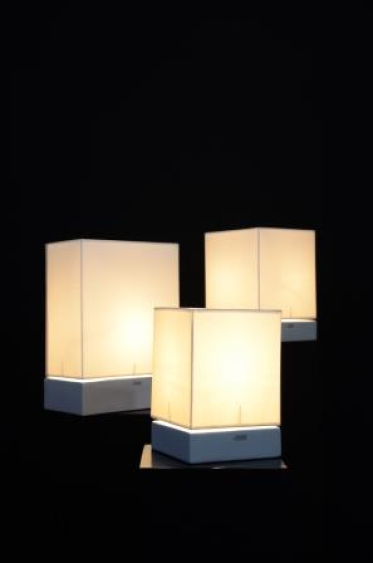 Tiziano Lamp Cassa rectangular 42 cm creme